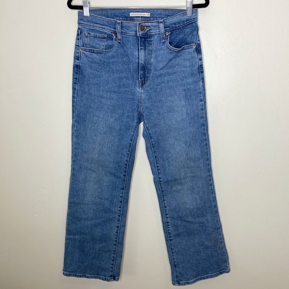 Levi’s High Waisted Crop Flare Jeans - Picture 1 of 7